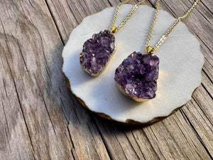 AMETHYST | JEWELED NECKLACE