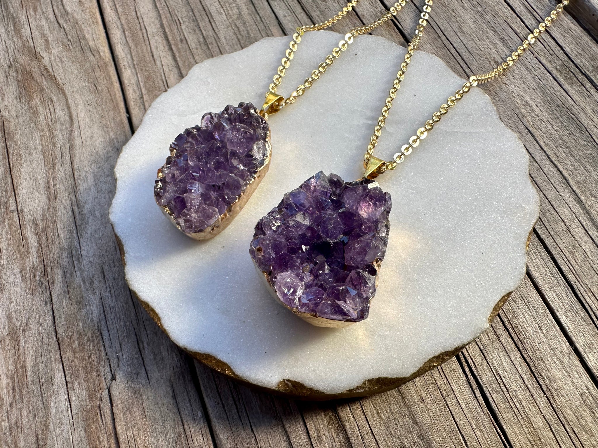 AMETHYST | JEWELED NECKLACE