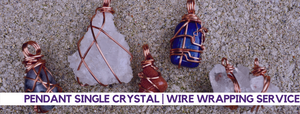 PENDANT SINGLE CRYSTAL | WIRE WRAPPING SERVICE